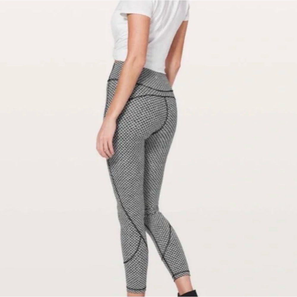 lululemon athletica Black and White Patterned Leggings
